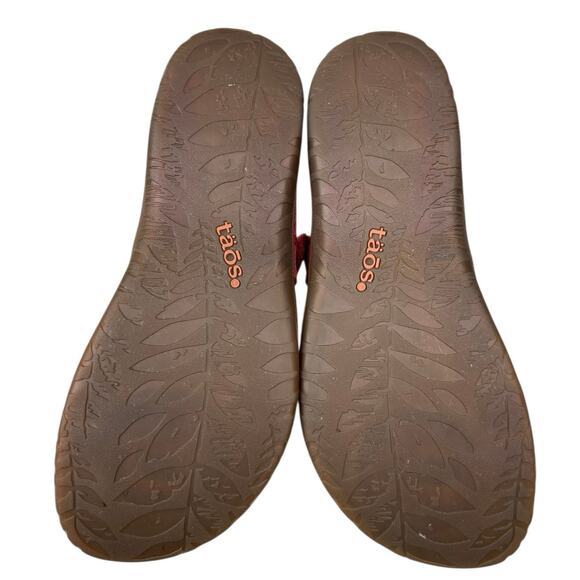 Taos Women’s Perfect Red Leather Thong Sandal Size US 6 - Picture 9 of 11